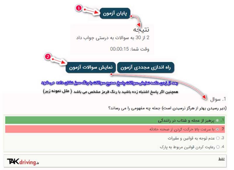 راهنمای استفاده از ازمون ایین نامه